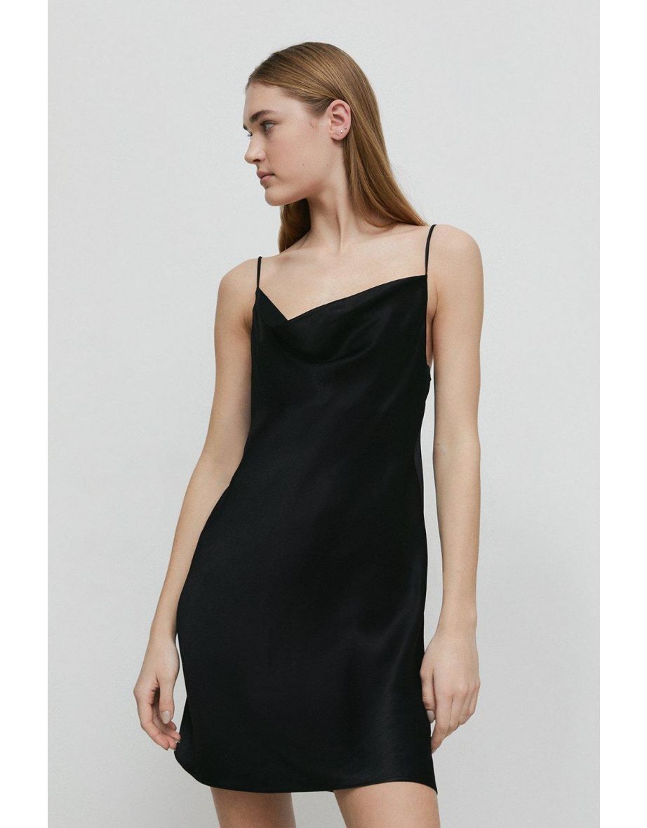 Satin Mini Slip Dress