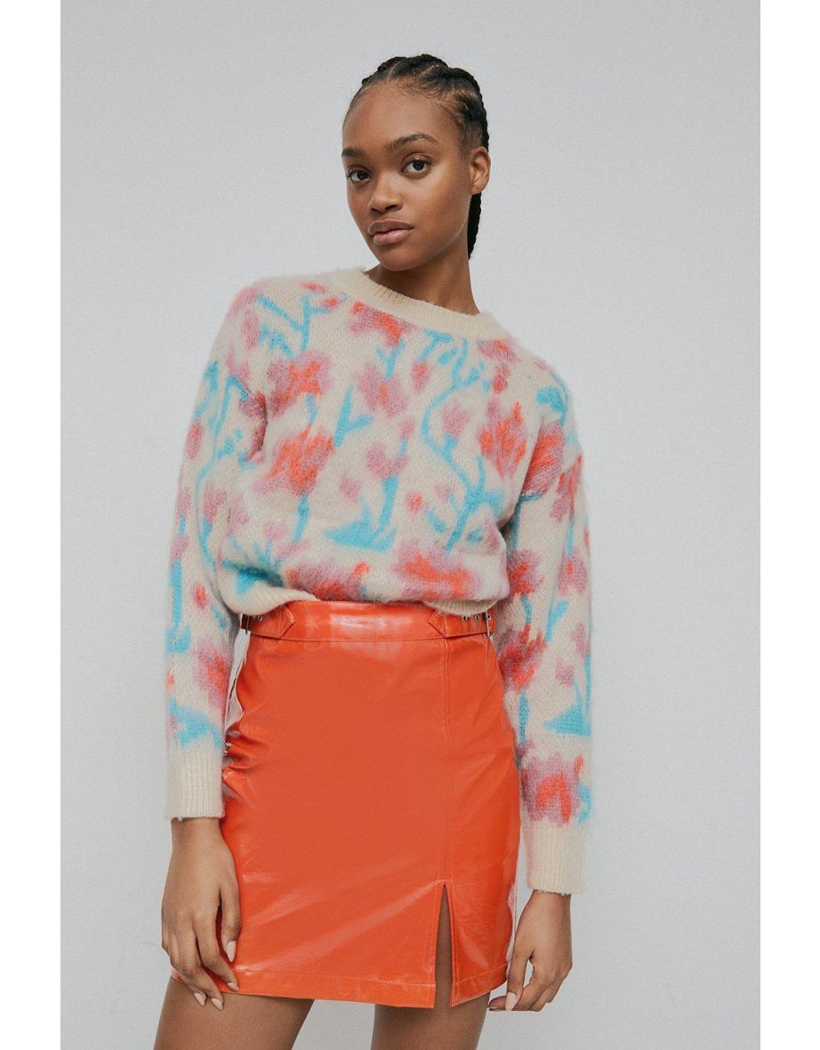 Quiz vinyl skirt outlet