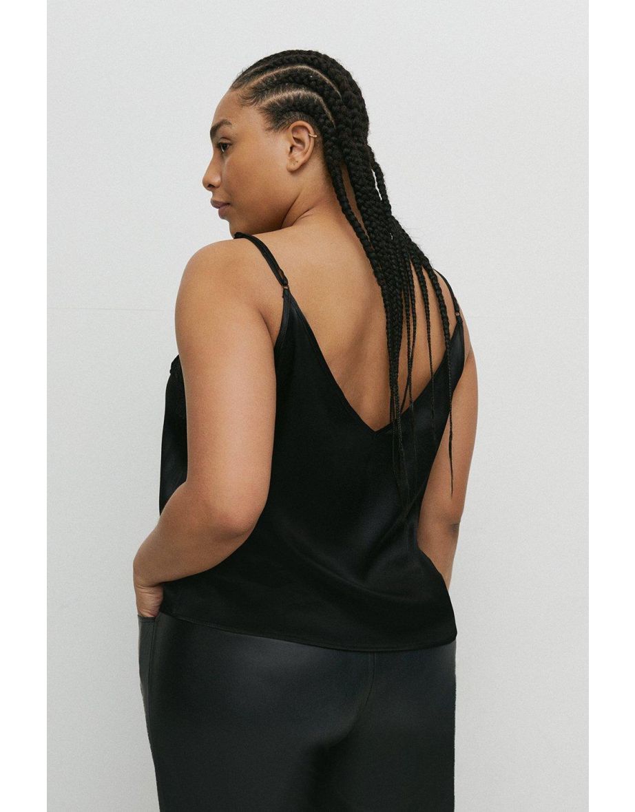 Curve Satin Lace Cami - 2
