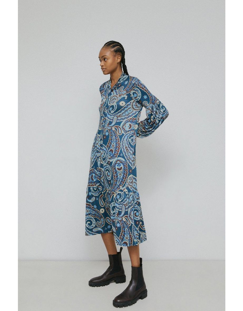 Warehouse online paisley dress