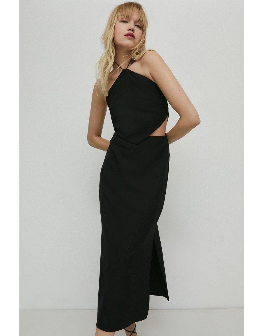 Petite Halter Midi Dress