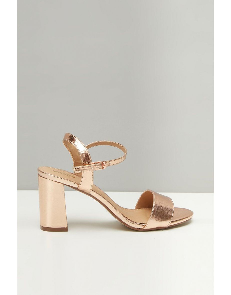Wallis rose gold sandals on sale
