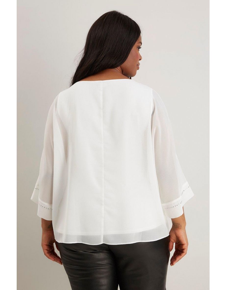 Curve Stud Detail Overlayer Top - 2