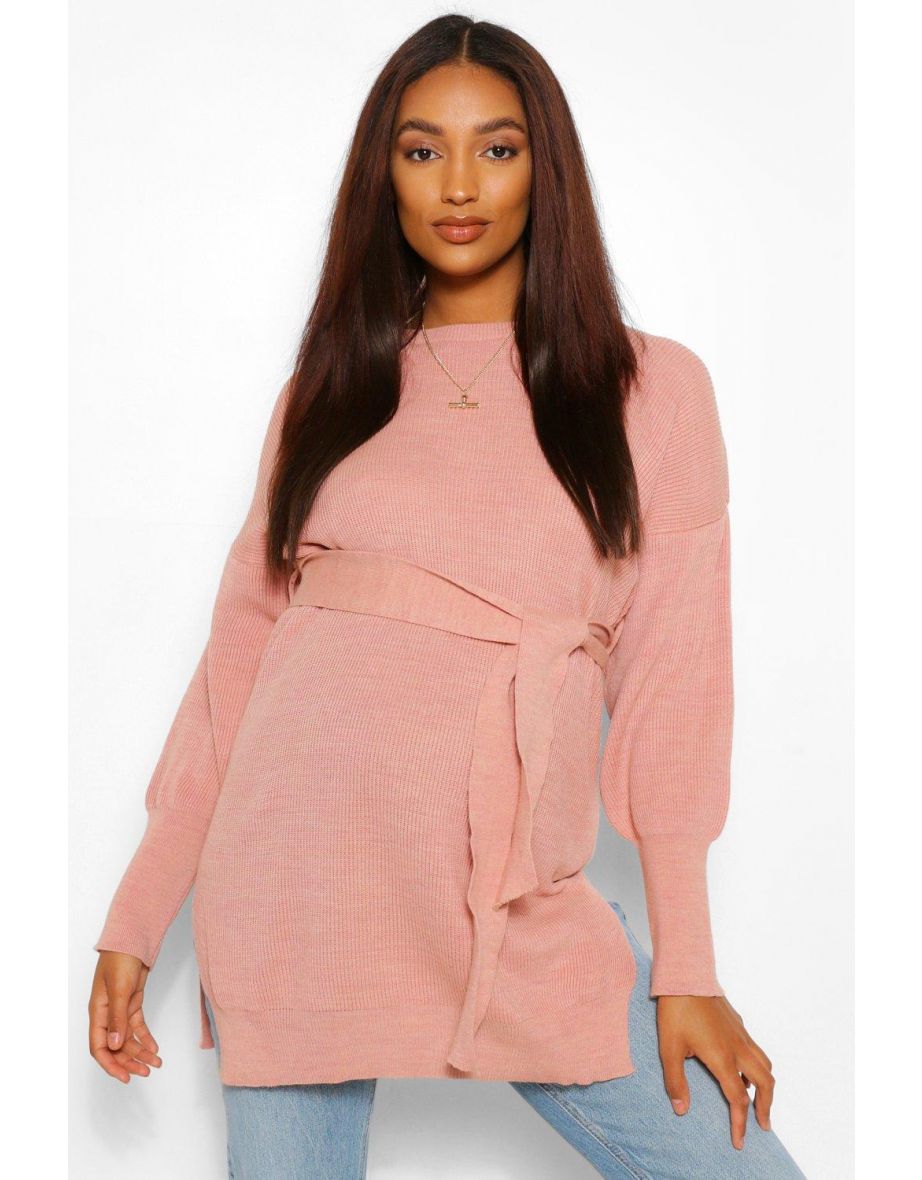 Pink sales maternity jumper