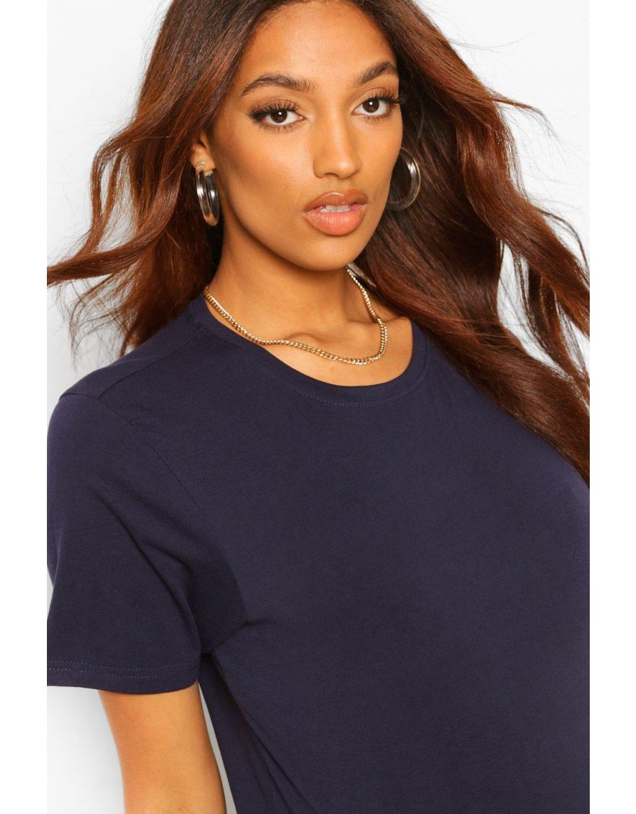 Maternity Cotton T-Shirt - navy - 3