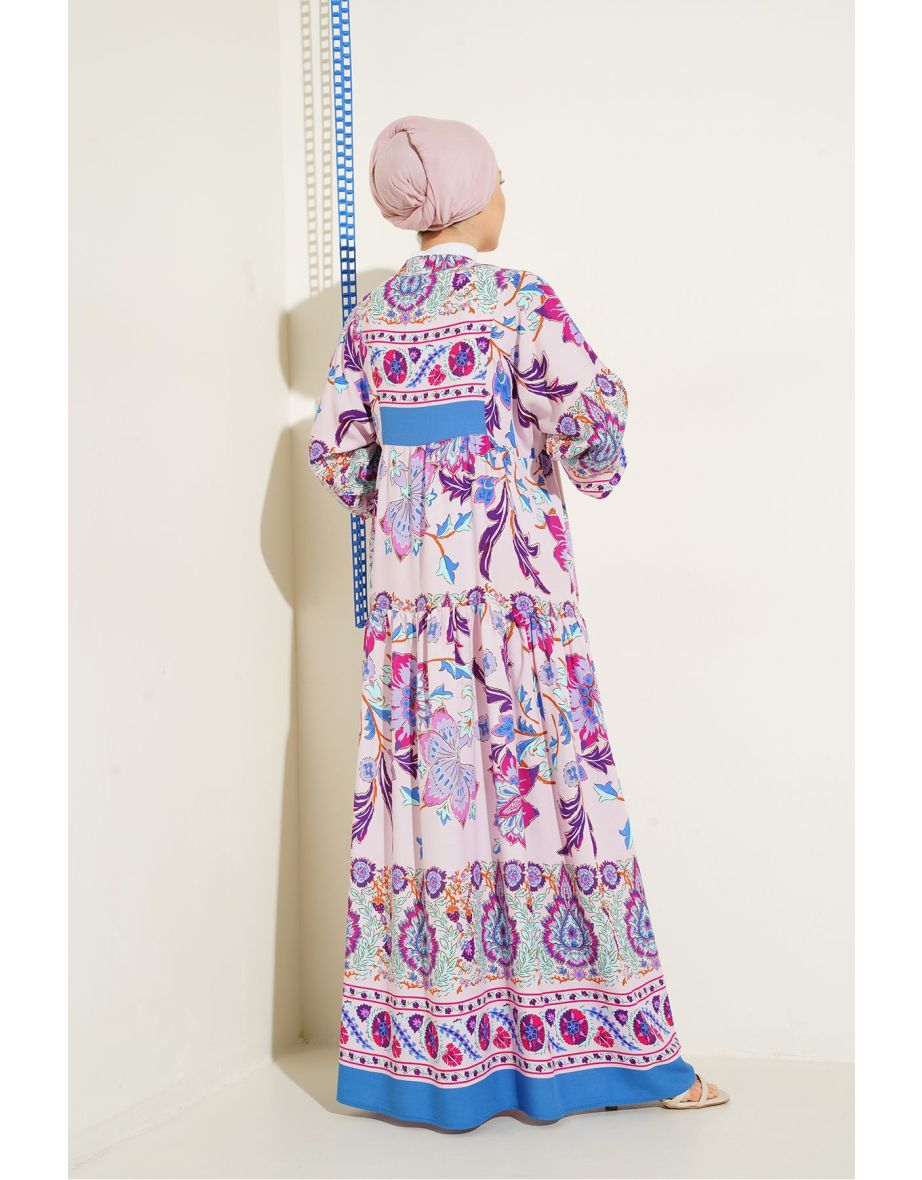 Authentic Patterned Dress - 5