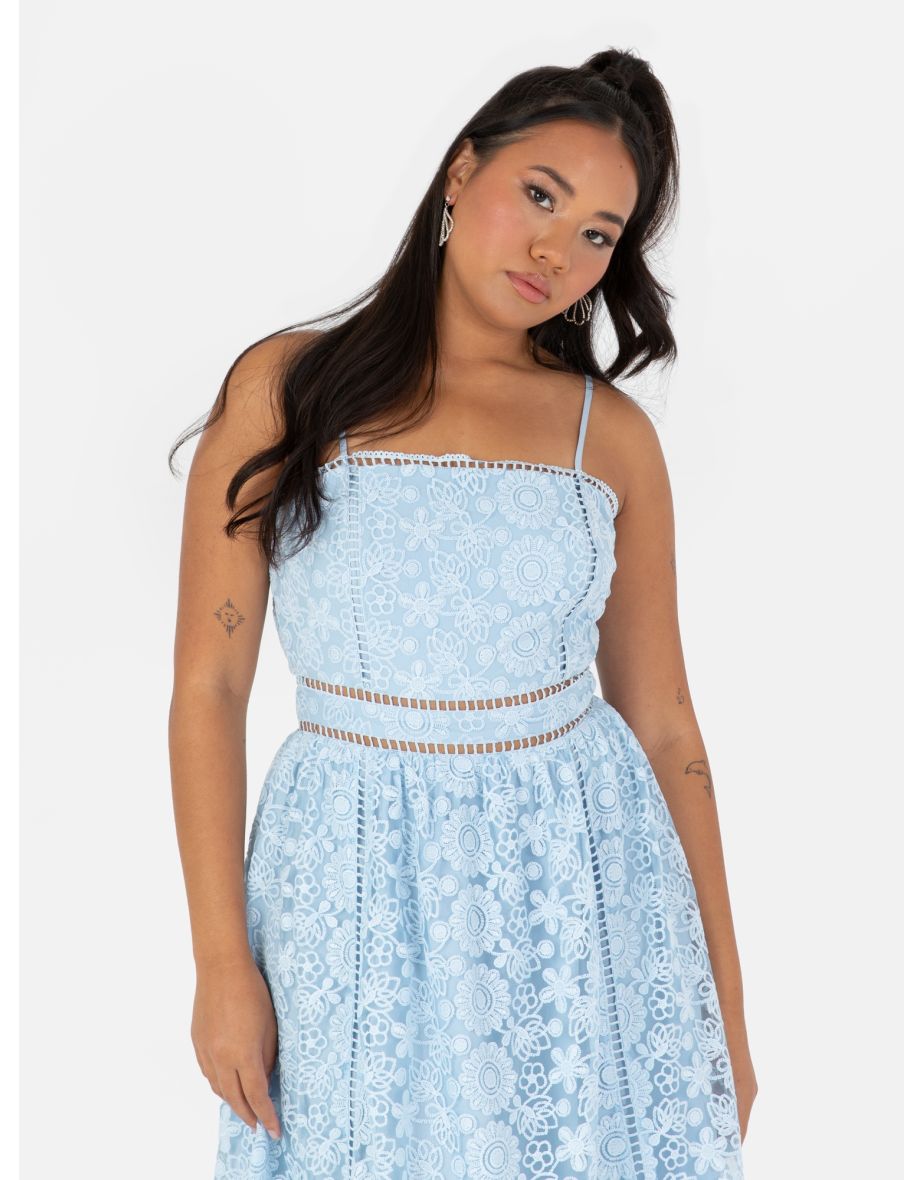 Maya Blue Floral Cami Maxi Dress - 1