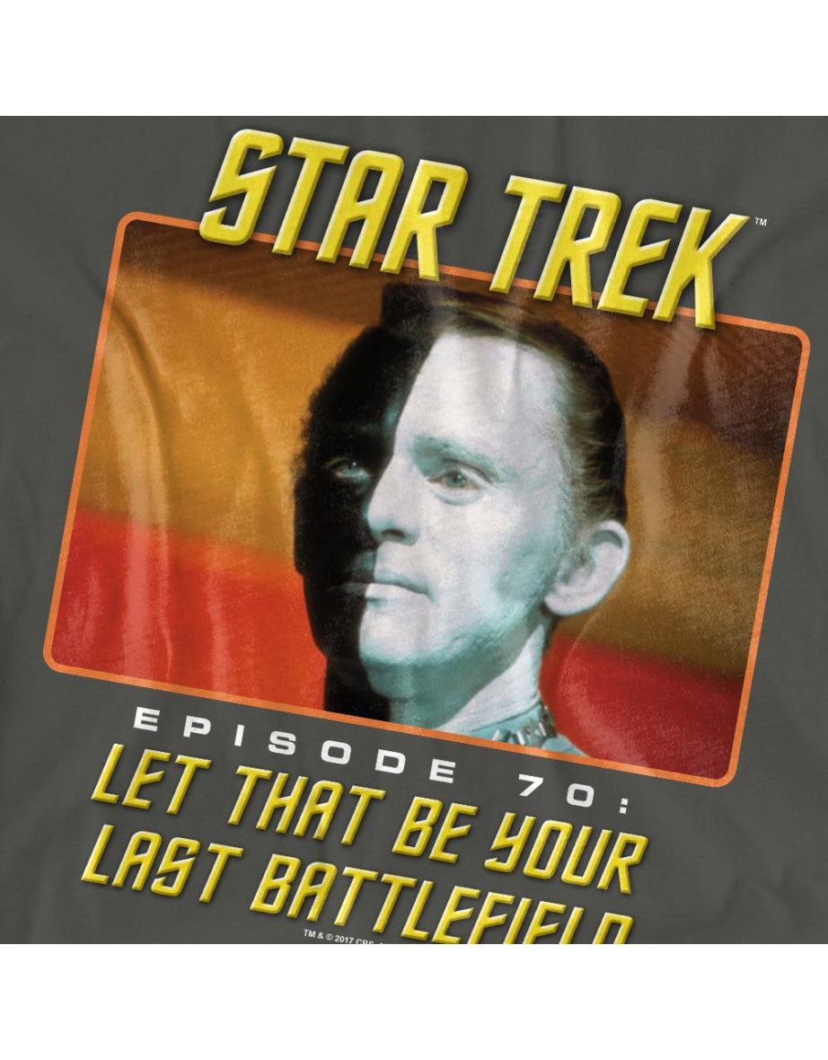 Star Trek Unisex Adult Last Battlefield T-Shirt - Charcoal - 3