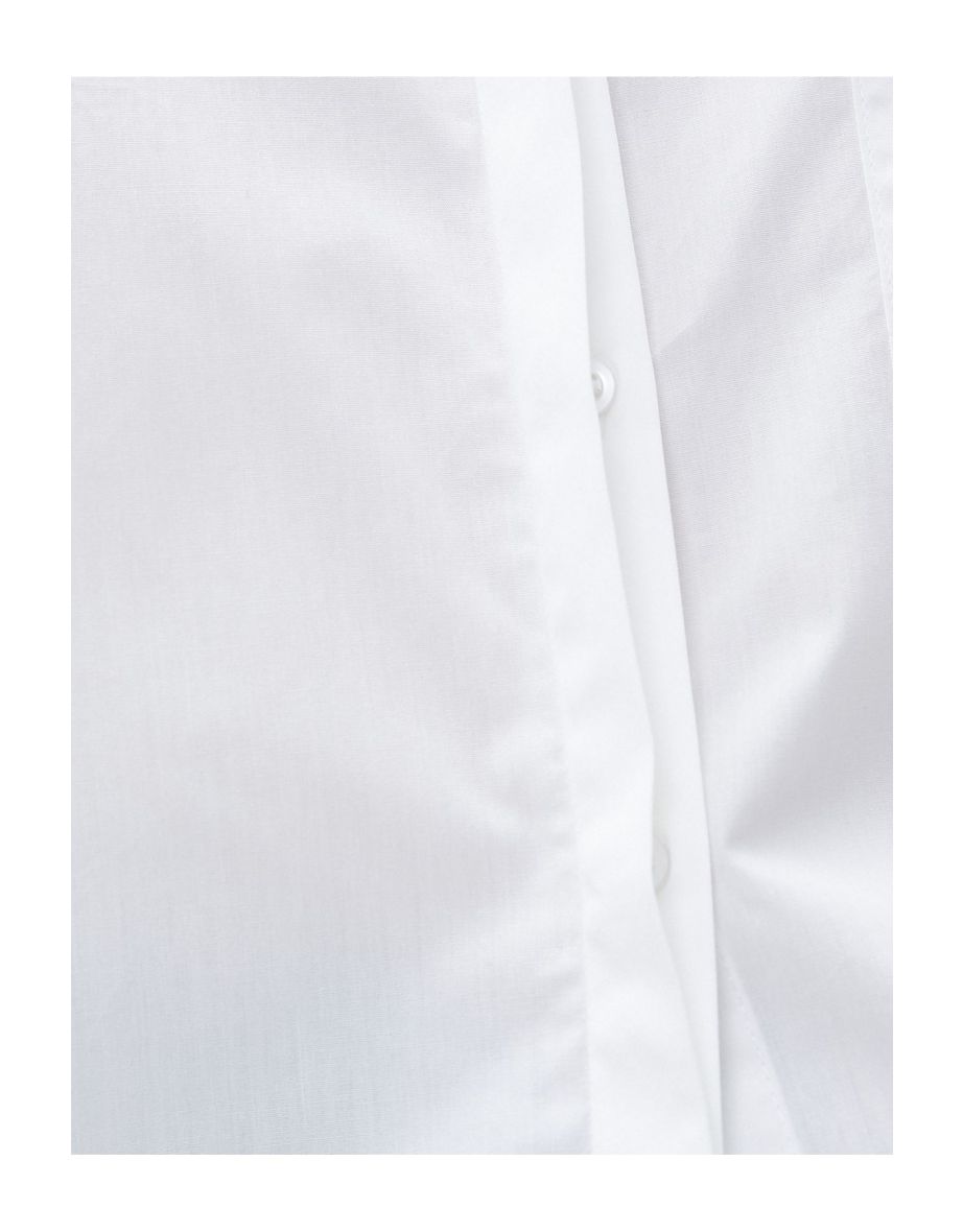 Crop Shirt Staple Detailed Pocket Cotton - 5