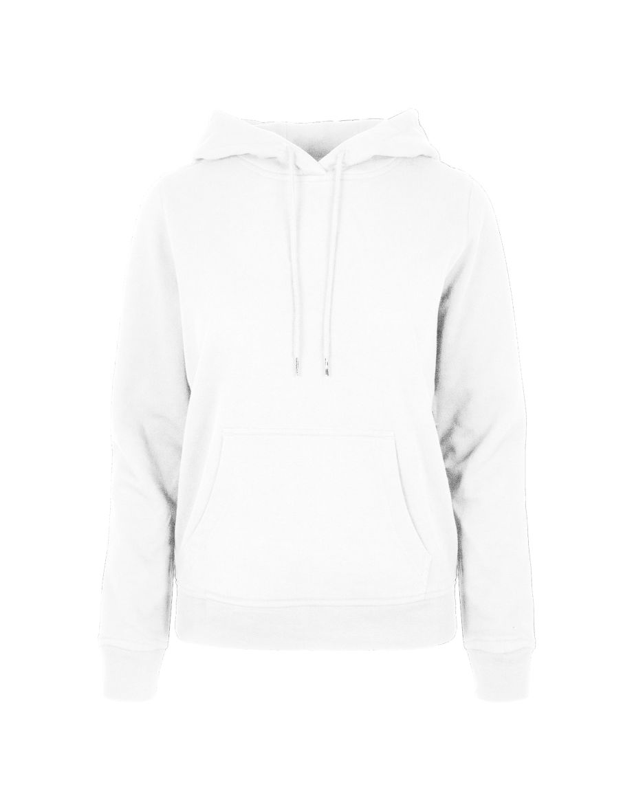 Womens/Ladies Basic Hoodie - White