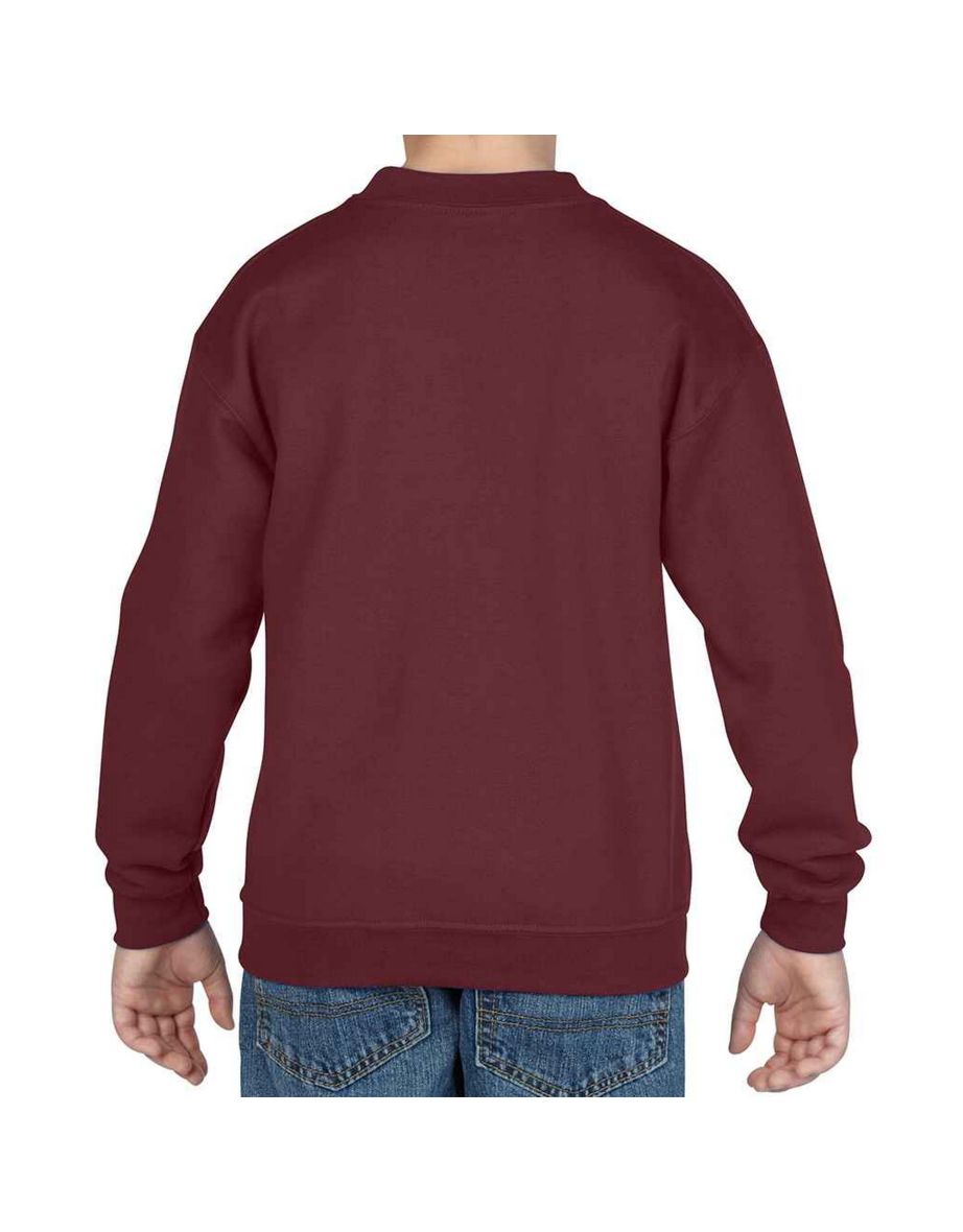 Gildan Childrens/Kids Heavy Blend Drop Shoulder Sweatshirt - Maroon - 1