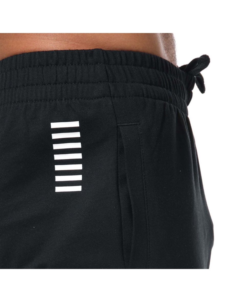 Men's Emporio Armani EA7 Core ID Cotton Joggers in Black - 5