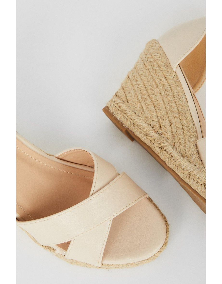 Rosie Cross Strap Wedges - 3