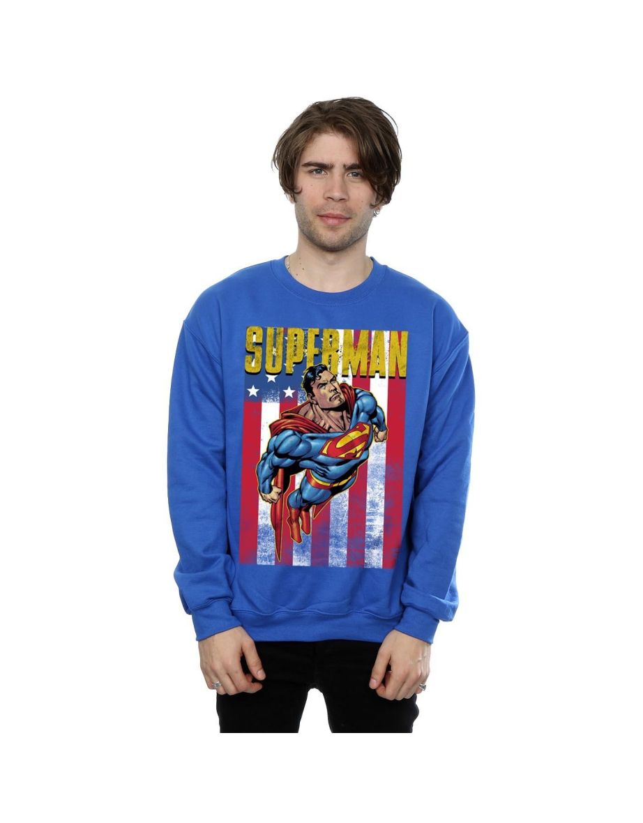 Superman Mens Flight Sweatshirt - Royal Blue