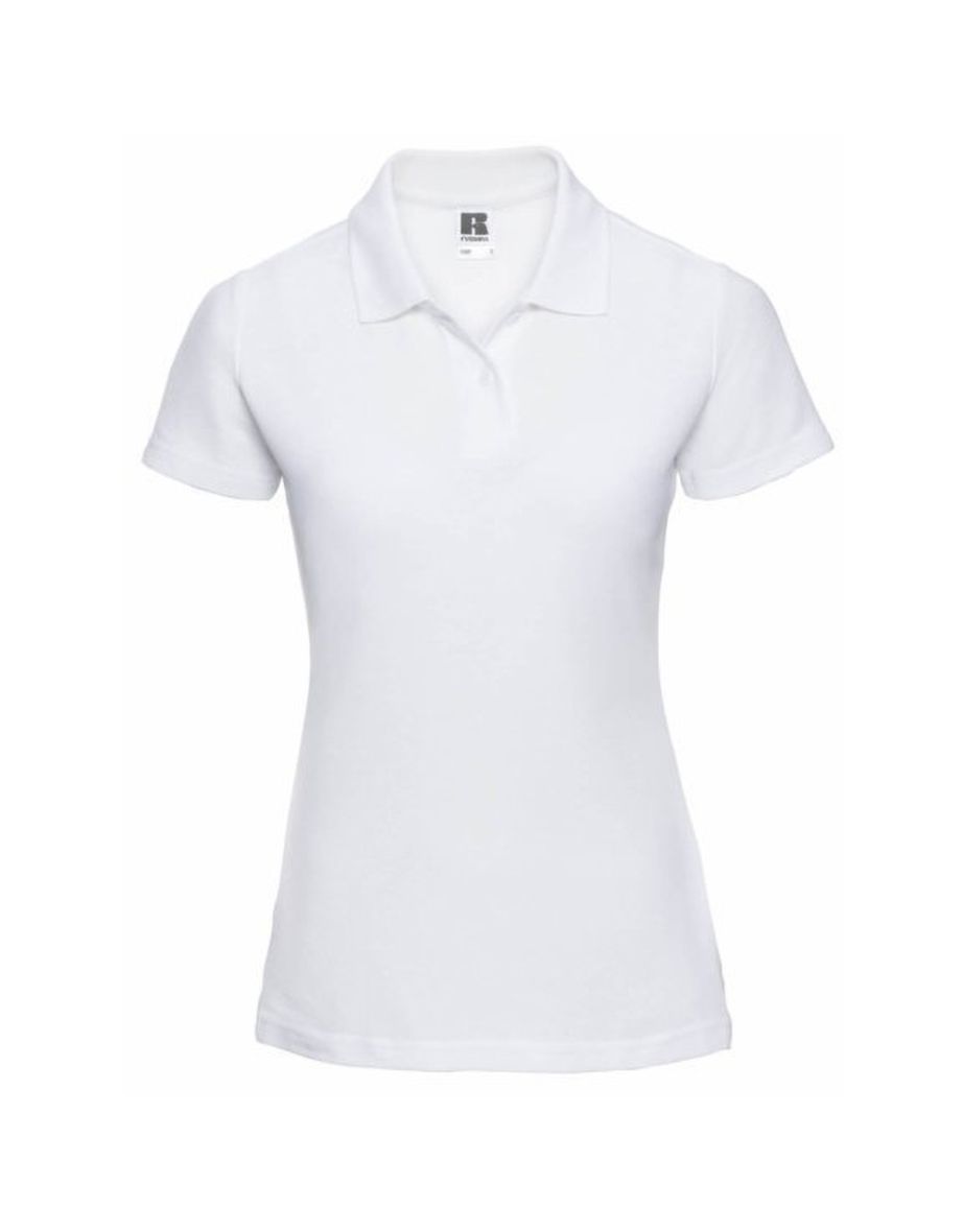 Jerzees Colours Ladies 65/35 Hard Wearing Pique Short Sleeve Polo Shirt - White