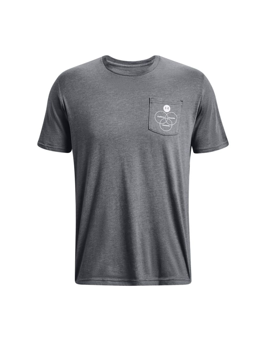 Men's Under Armour UA Left Chest CCC T-Shirt in Grey