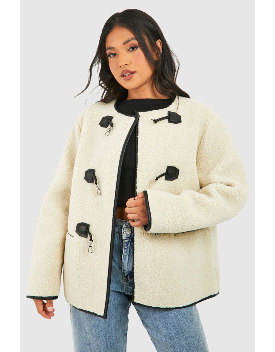 Womens petite clearance teddy coat