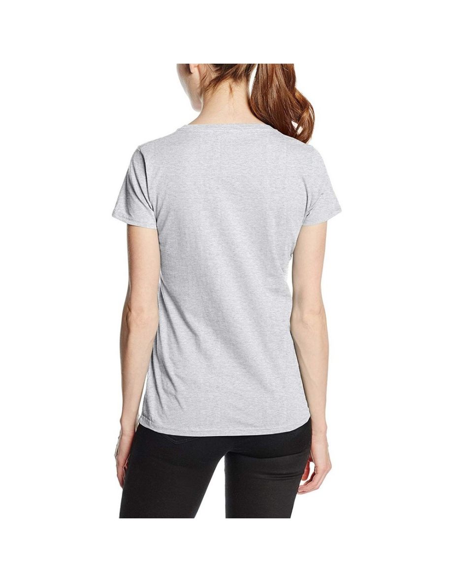 Fruit Of The Loom Ladies/Womens Lady-Fit Valueweight Short Sleeve T-Shirt (Pack Of 5) - Heather Grey - 3