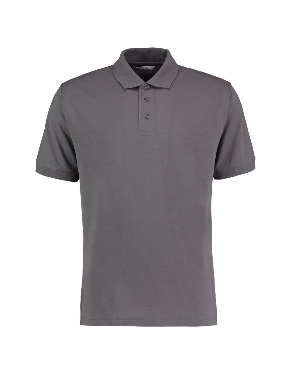 Kustom Kit Mens Klassic Superwash Short Sleeve Polo Shirt - Charcoal