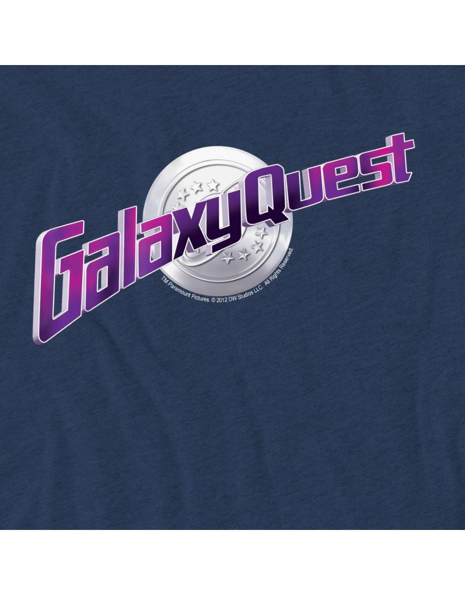 Galaxy Quest Unisex Adult Logo T-Shirt - Navy - 3