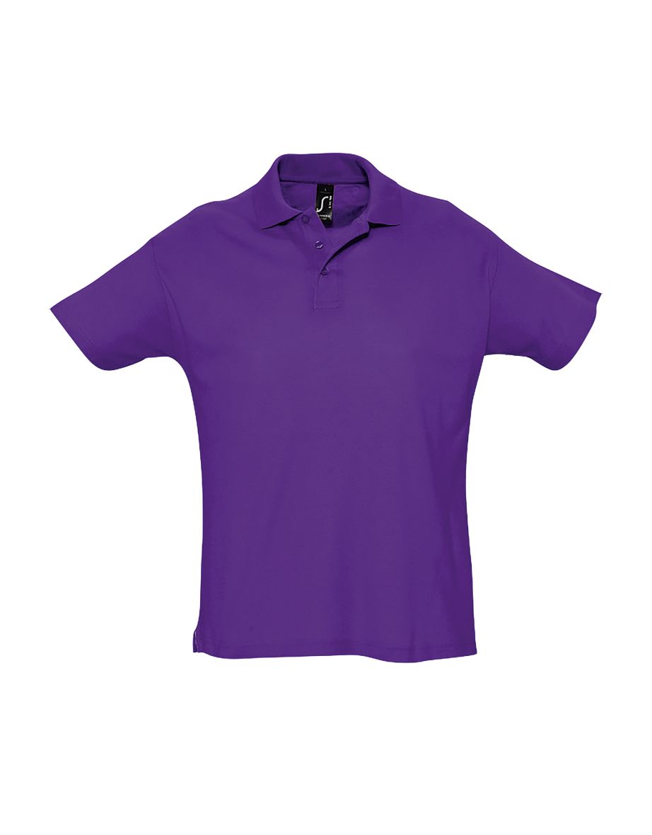 SOLS Mens Summer II Pique Short Sleeve Polo Shirt - Dark Purple