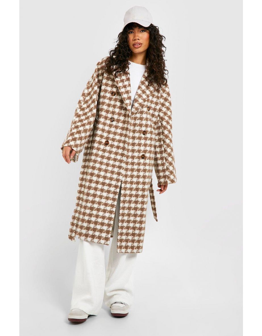 Dogtooth overcoat hot sale