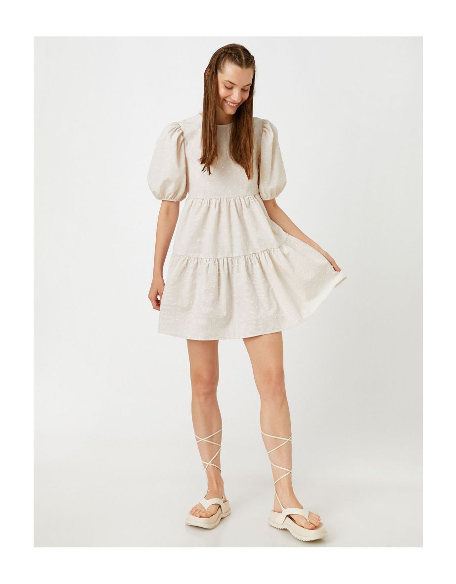 Dress - White - Smock dress