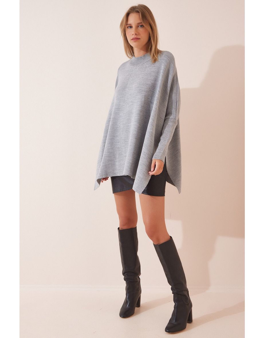 Poncho cheap sweater dress