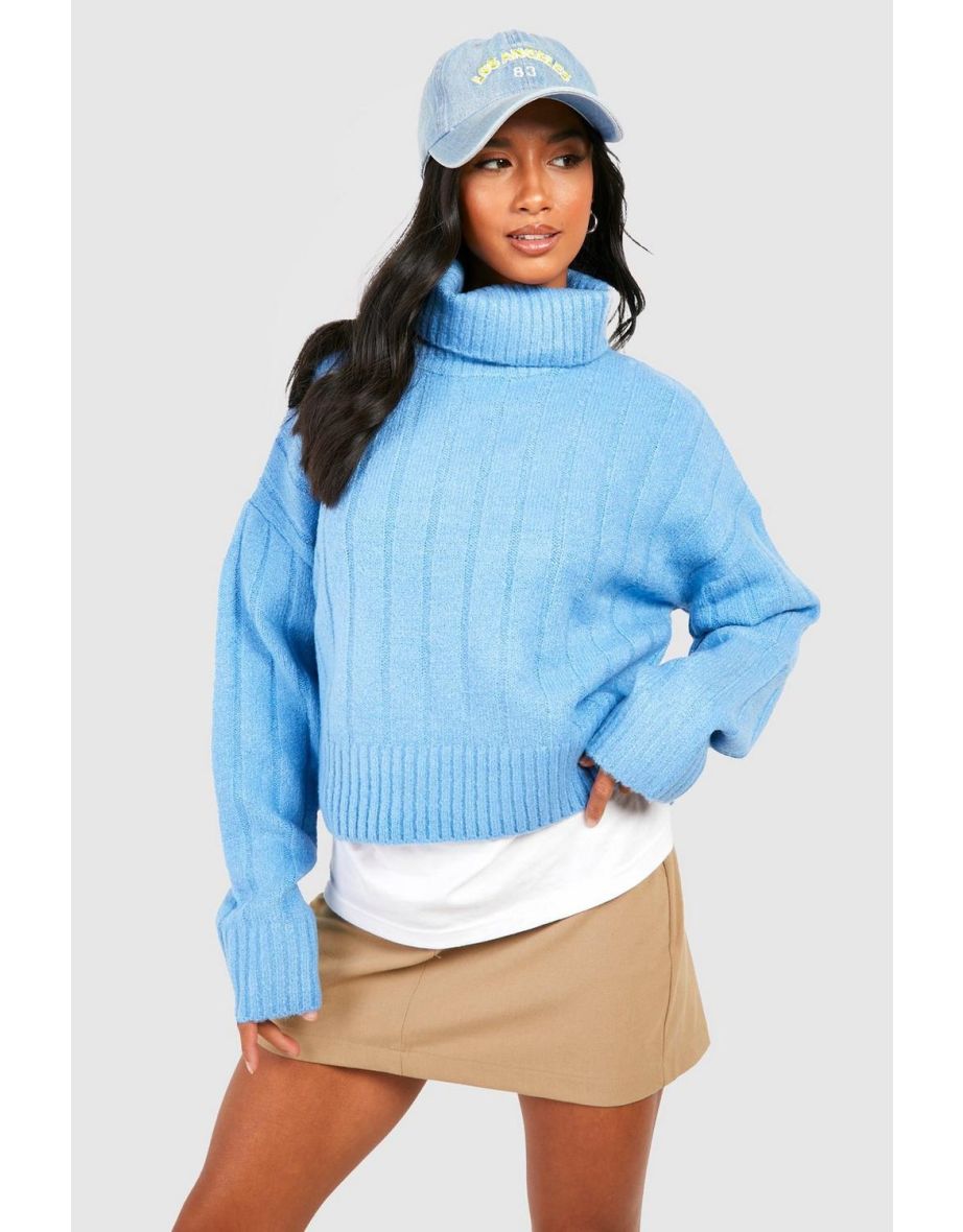 Petite polo neck jumper best sale