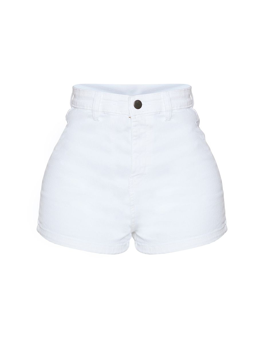 Shape White Disco Shorts - 5