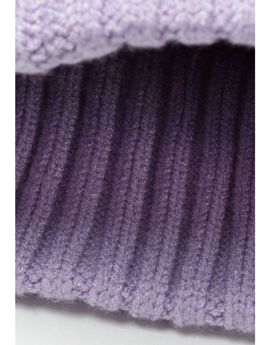 Girls Pom Pom Hat and Scarf Set - 5
