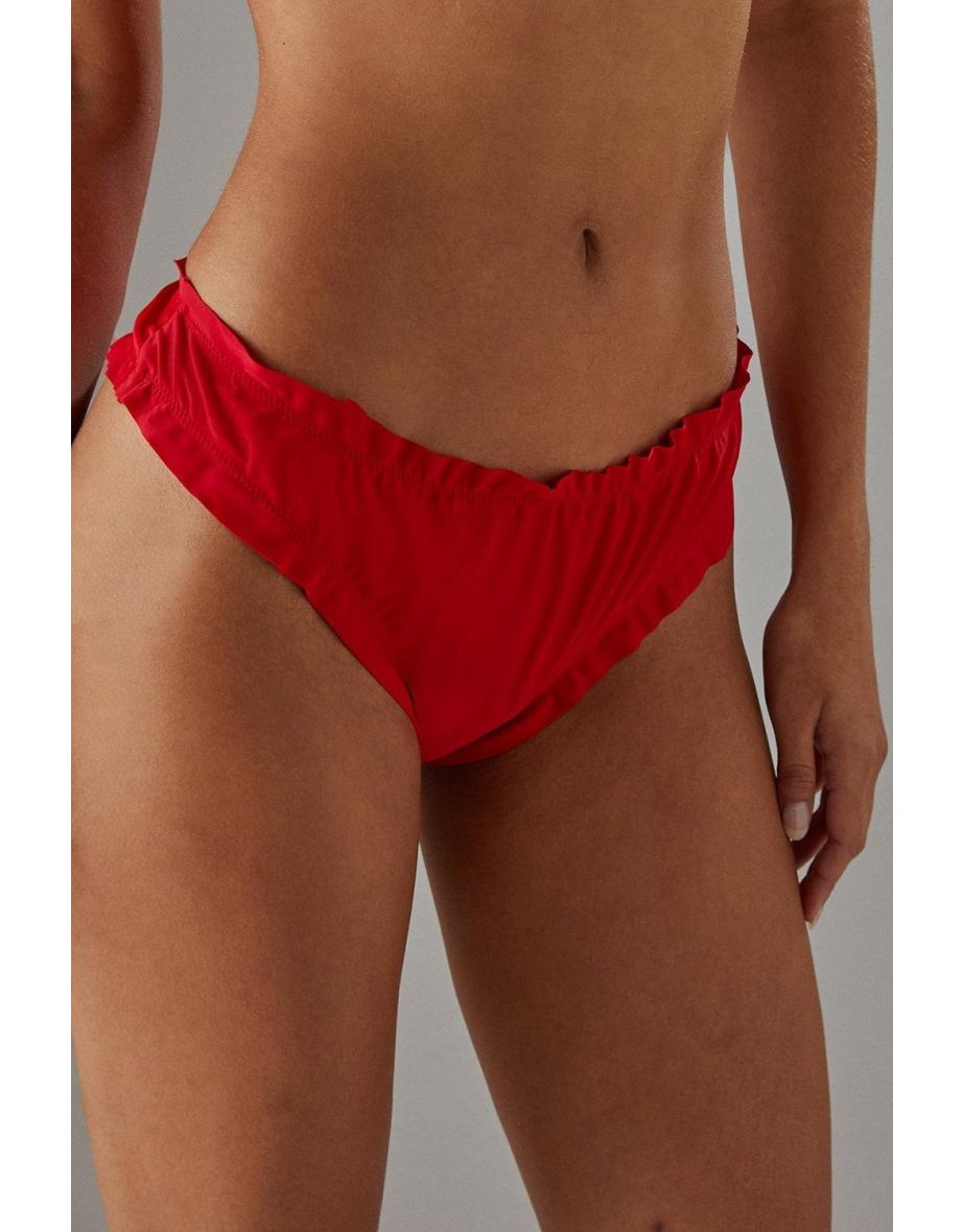 Ruched Brief Bikini Bottom - 2