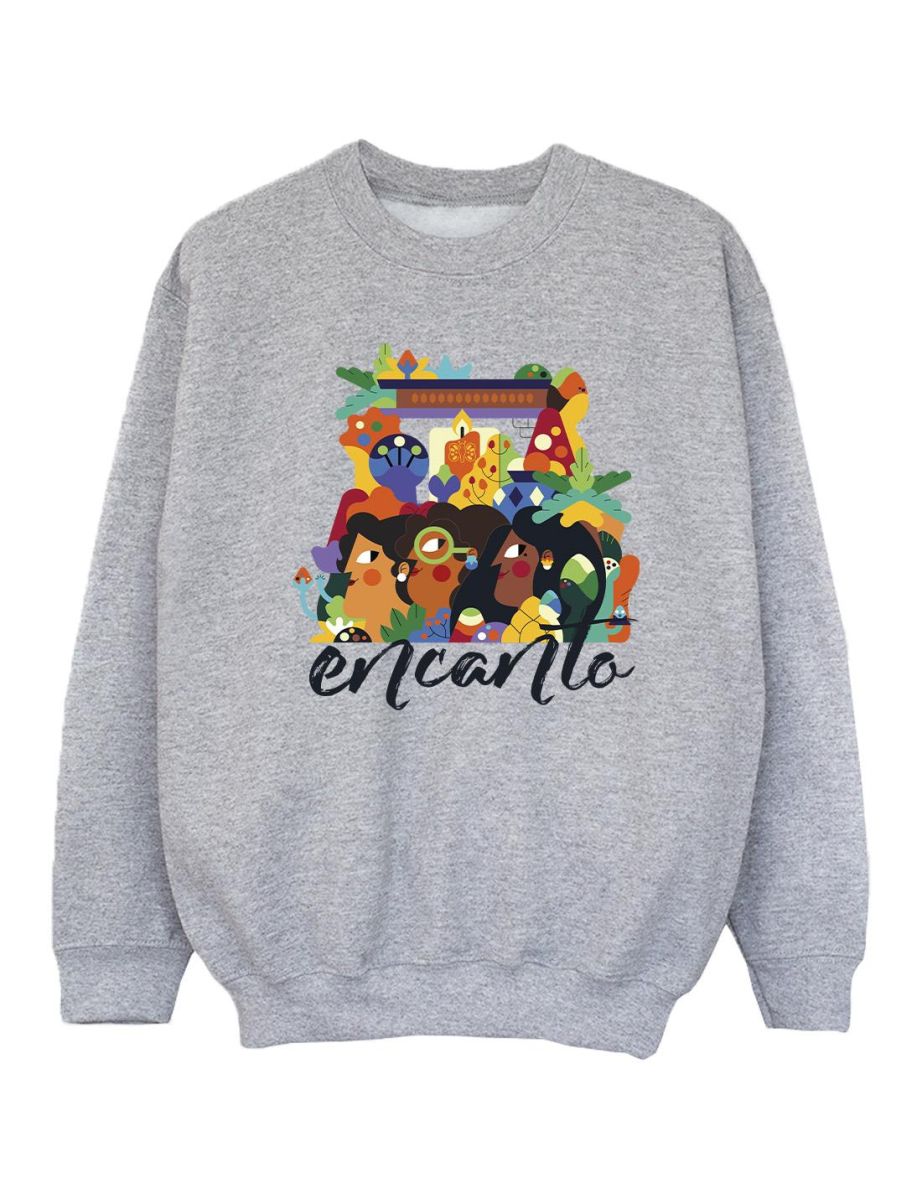 Disney Girls Encanto Sisters Sweatshirt - Sports Grey