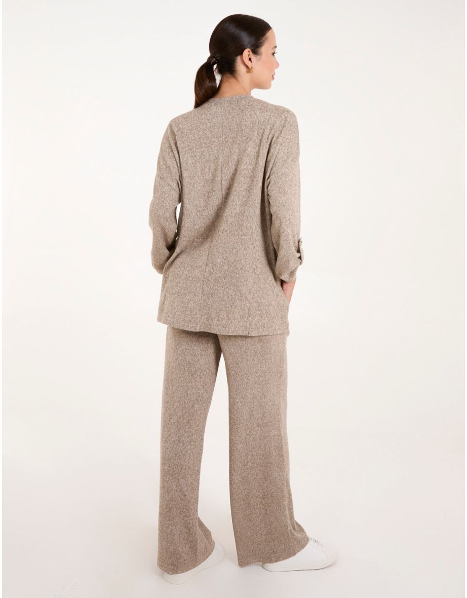 Oversized Wide Leg Loungewear Set - 3