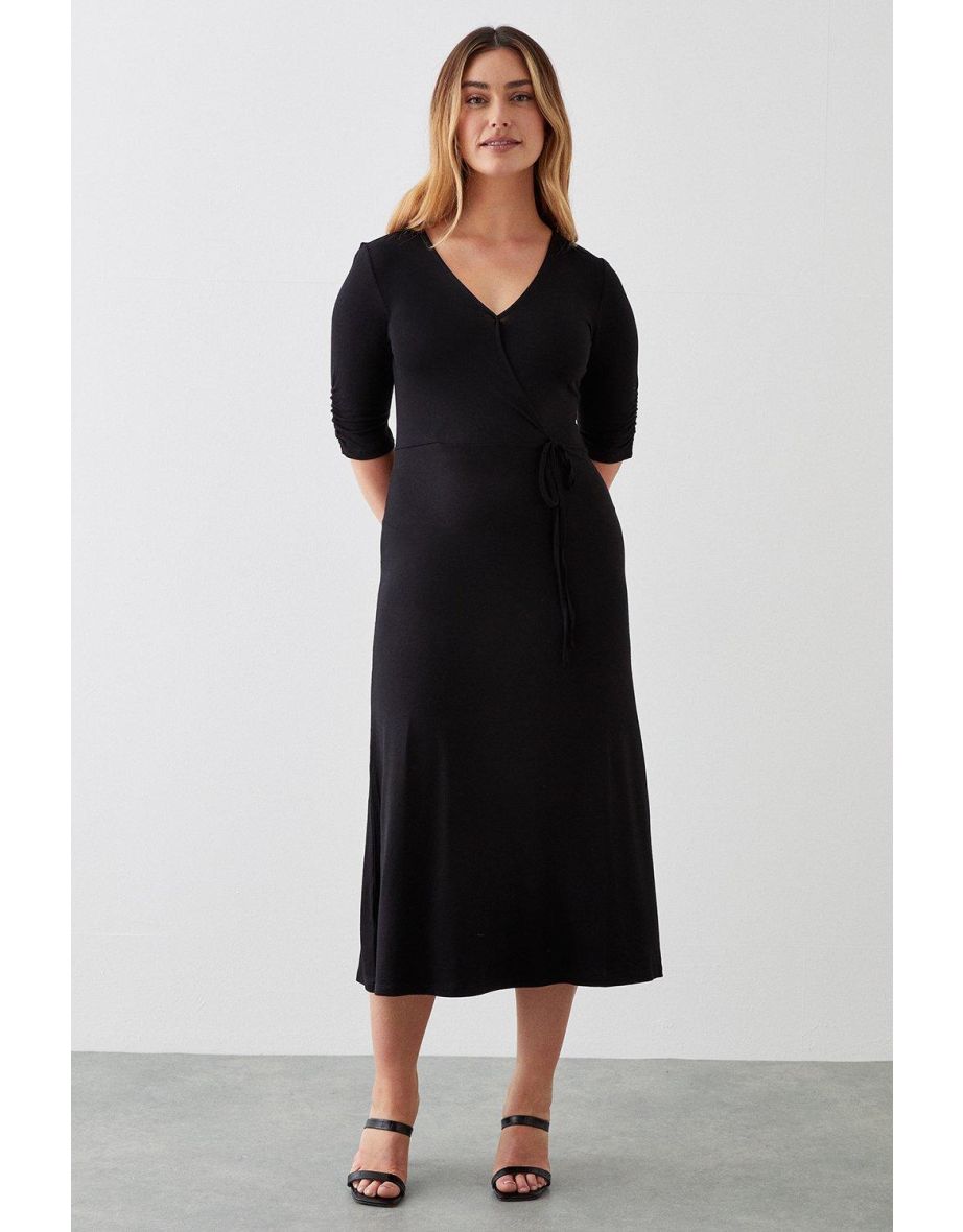 Dorothy shops perkins black wrap dress