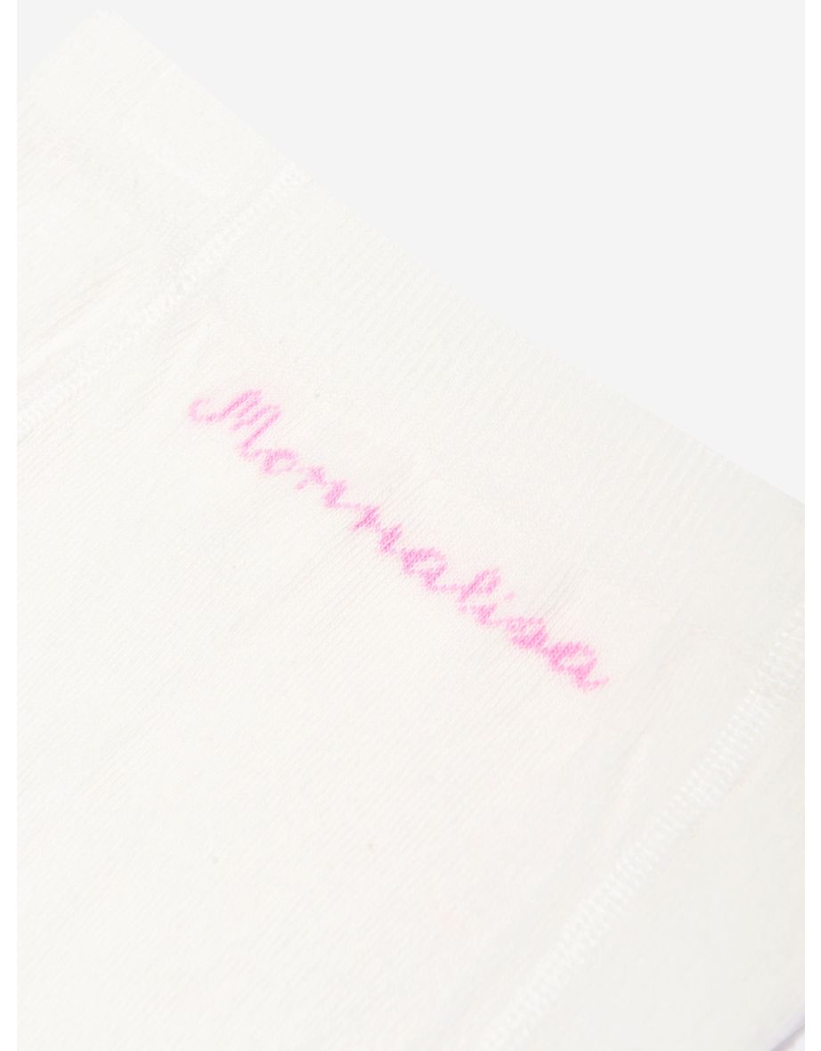Baby Girls Striped Dumbo Tights in Ivory - 3