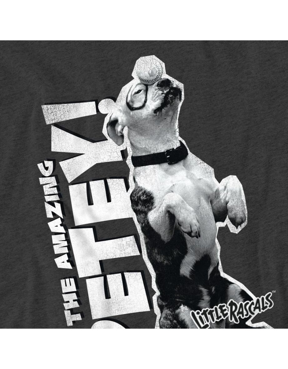 The Little Rascals Unisex Adult Amazing Petey T-Shirt - Charcoal - 3