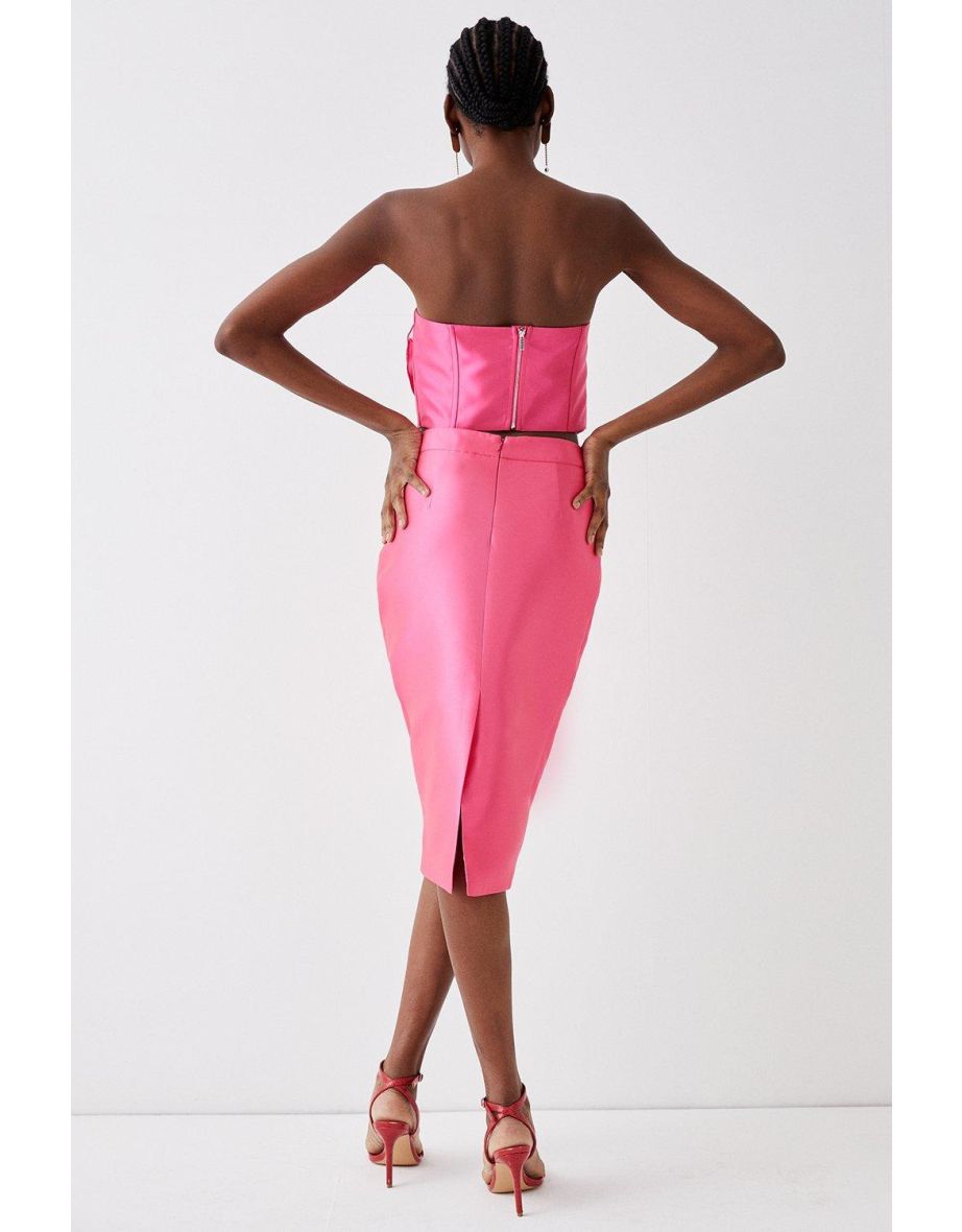 Twill Pencil Skirt - 2