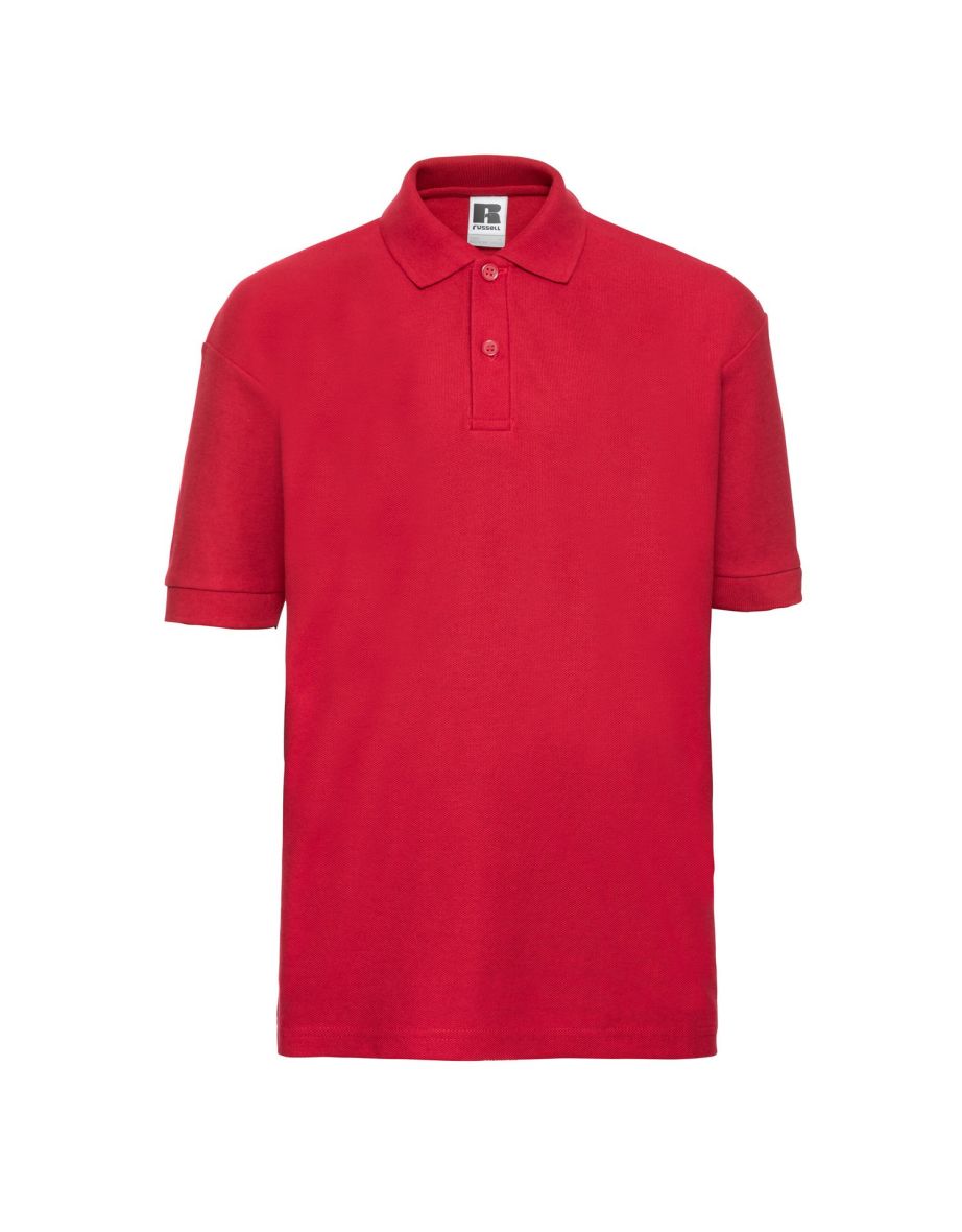 Russell Childrens/Kids Polo Shirt - Bright Red