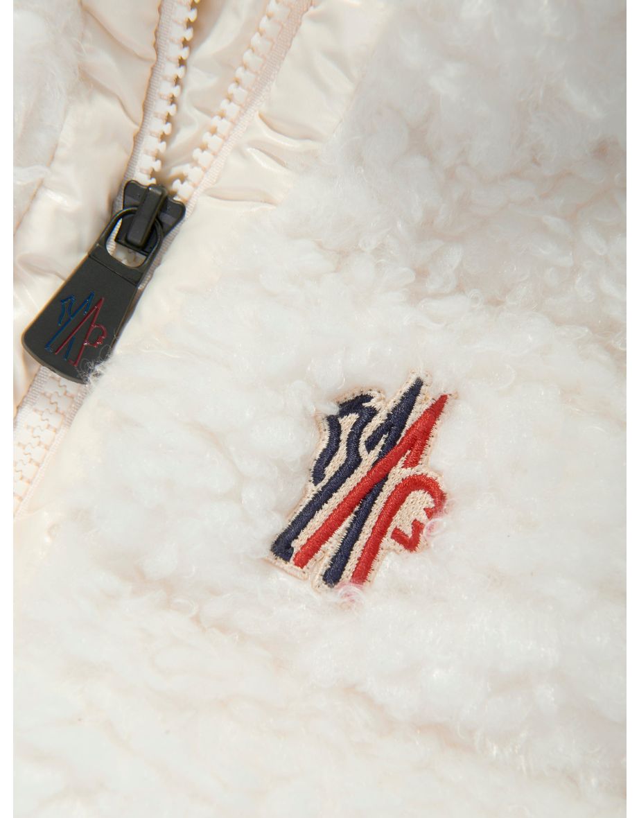 Moncler Enfant Girls Grenoble Down Padded Gilet in Ivory - 3