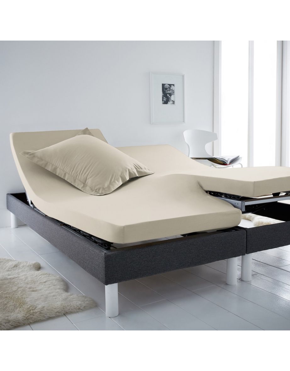 SCENARIO Stretch Cotton Jersey Fitted Sheet