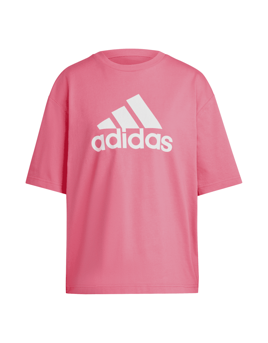 Women's adidas Future Icons Badge of Sport T-Shirt in Pink - 1