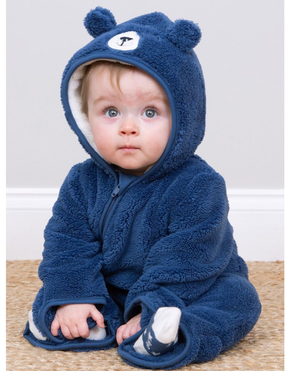 Mr Bear fleece onesie