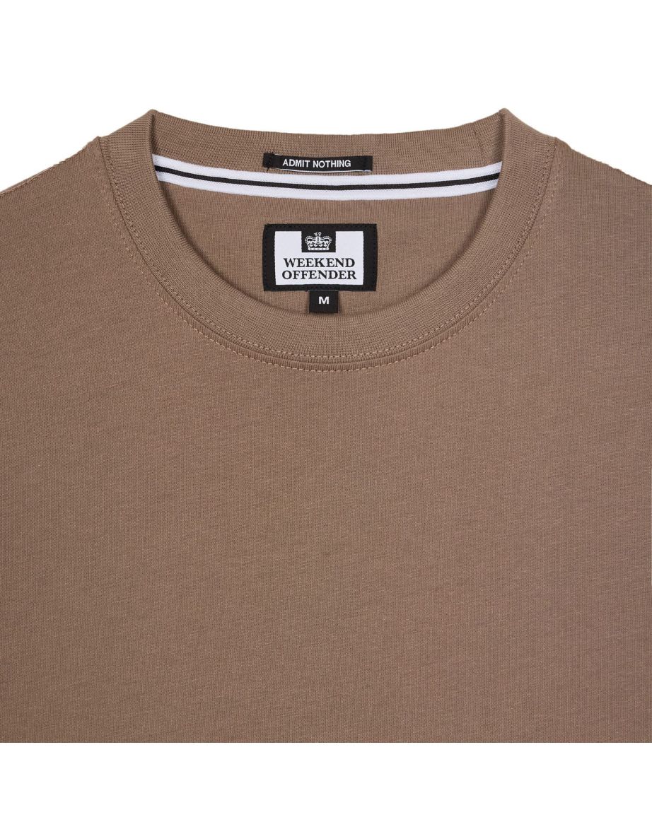 Men's Weekend Offender Ryan Large Tonal Prison T-Shirt in Brown - 5