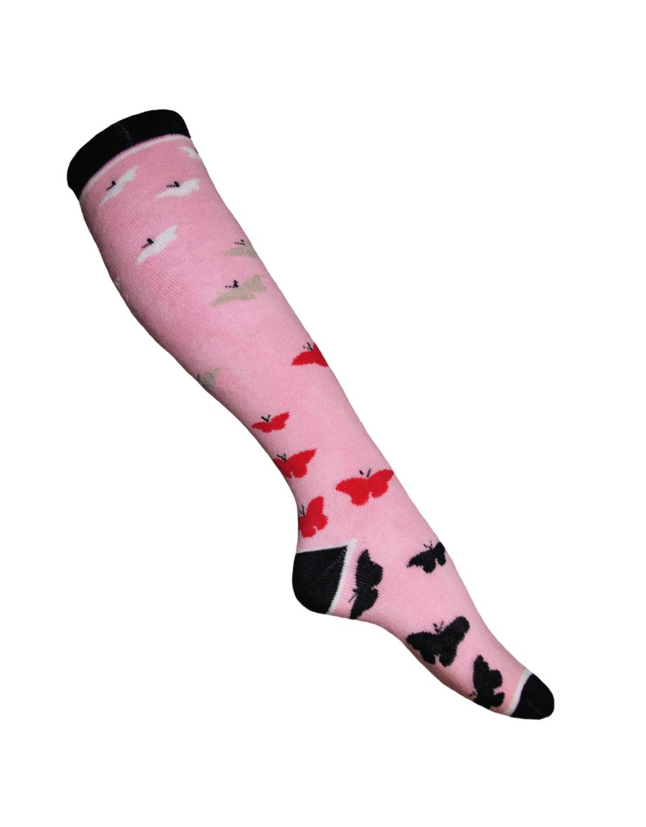 Womens/Ladies Hyperwarm Long Welly Socks (1 Pair) - Butterflies