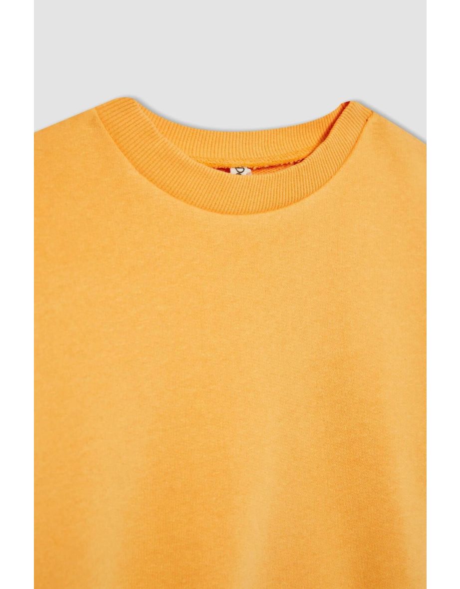 Girl's Regular Fit Crew Neck Sweatshirt - 4