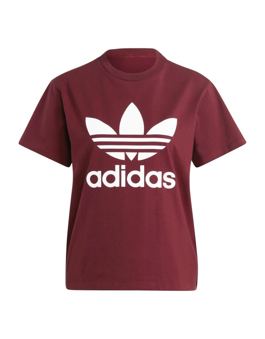 Women's adidas Originals Trefoil T-Shirt in Red - 1