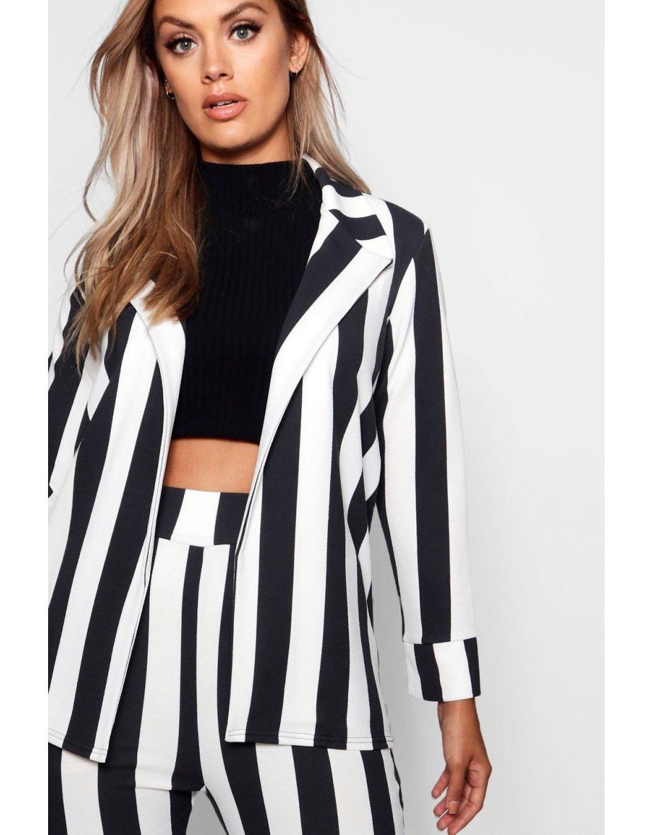Plus Arabella Striped Suit Co-ord - black - 3