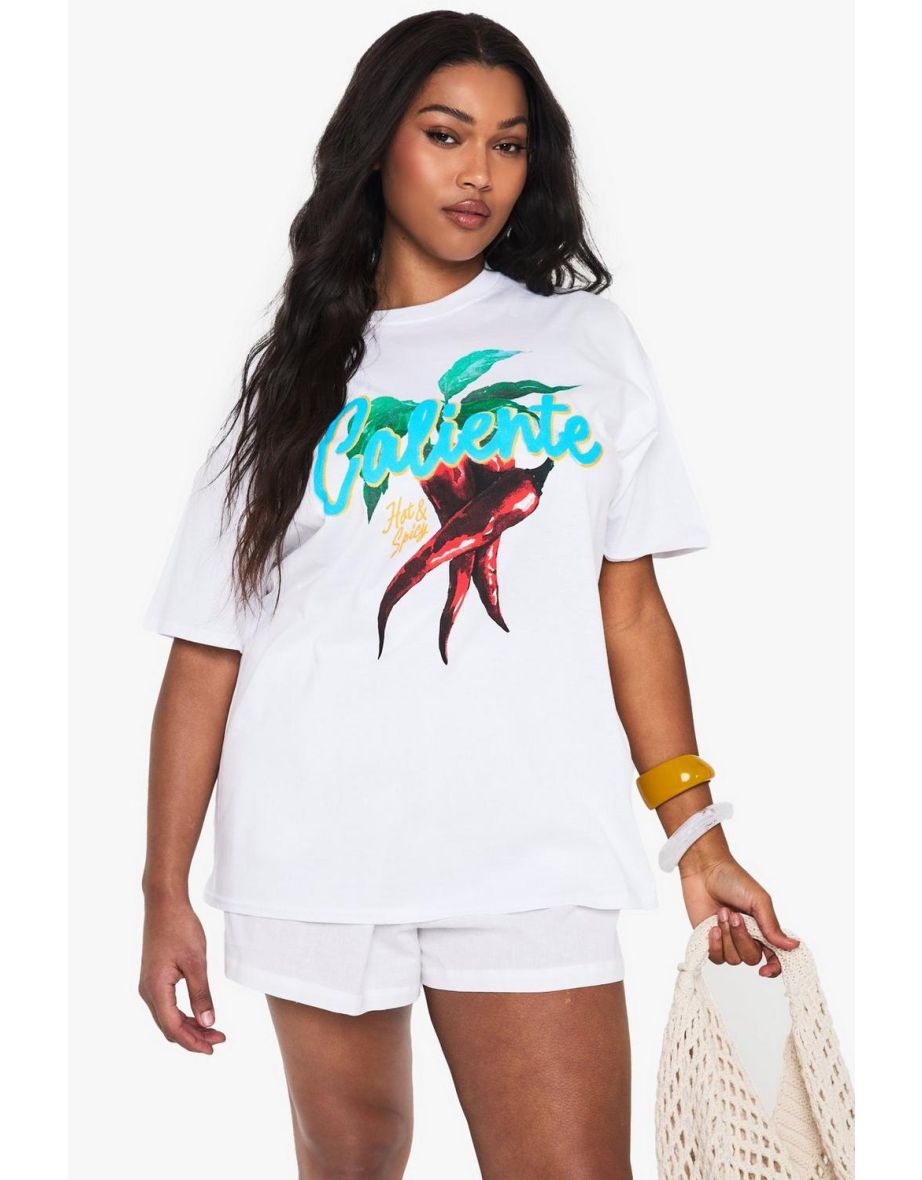 Plus Caliente Chilli T-Shirt - white