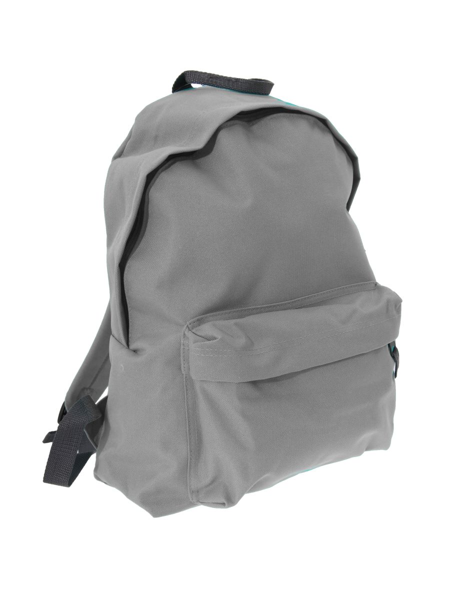 Bagbase Fashion Backpack / Rucksack (18 Litres) - Light Grey/Graphite Grey
